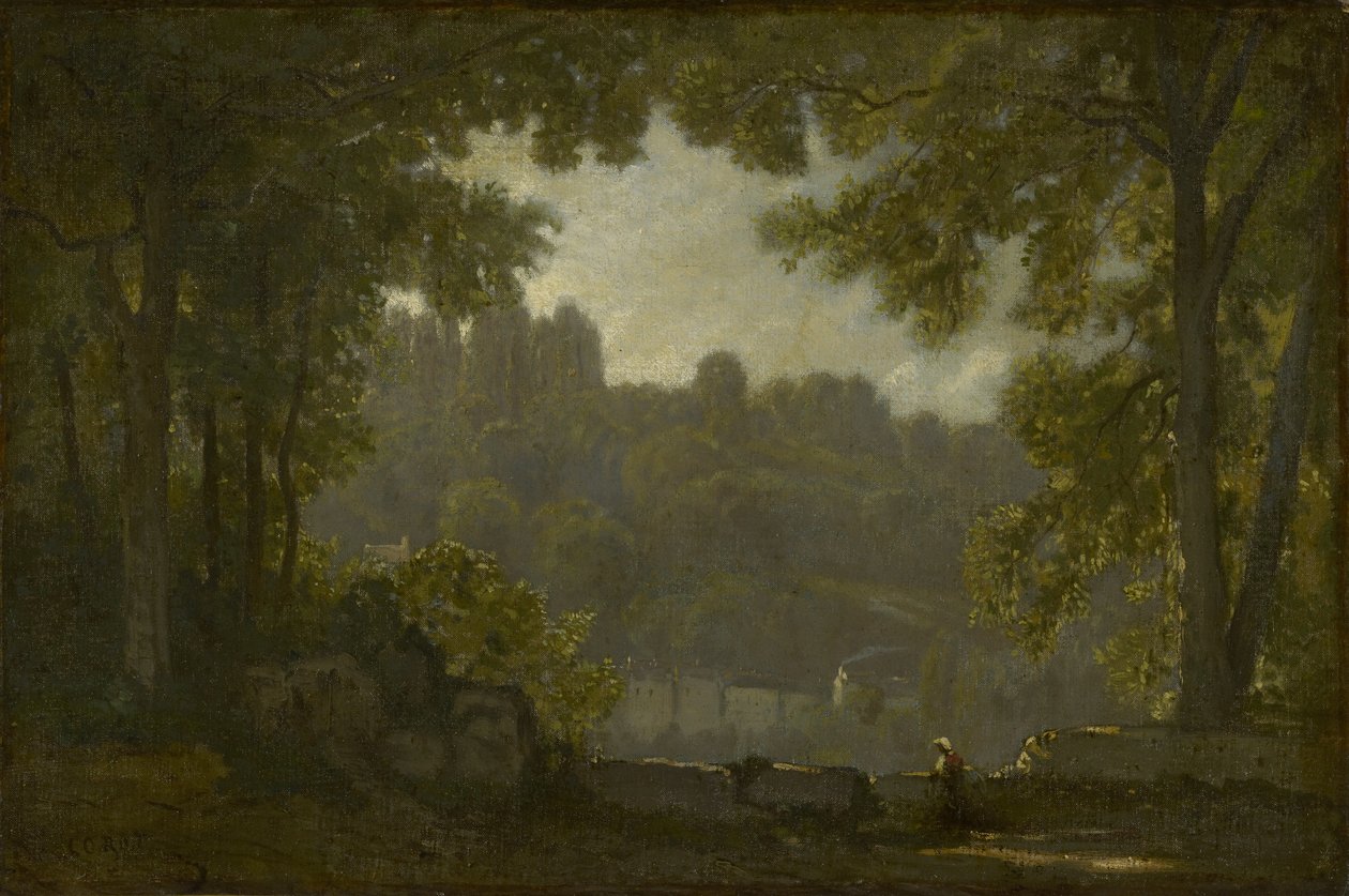 Erdei táj alkotó: Jean Baptiste Camille Corot