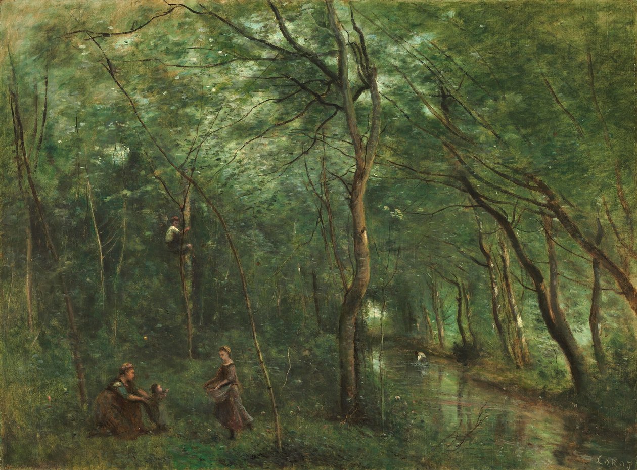 Languille gyűjtők alkotó: Jean Baptiste Camille Corot