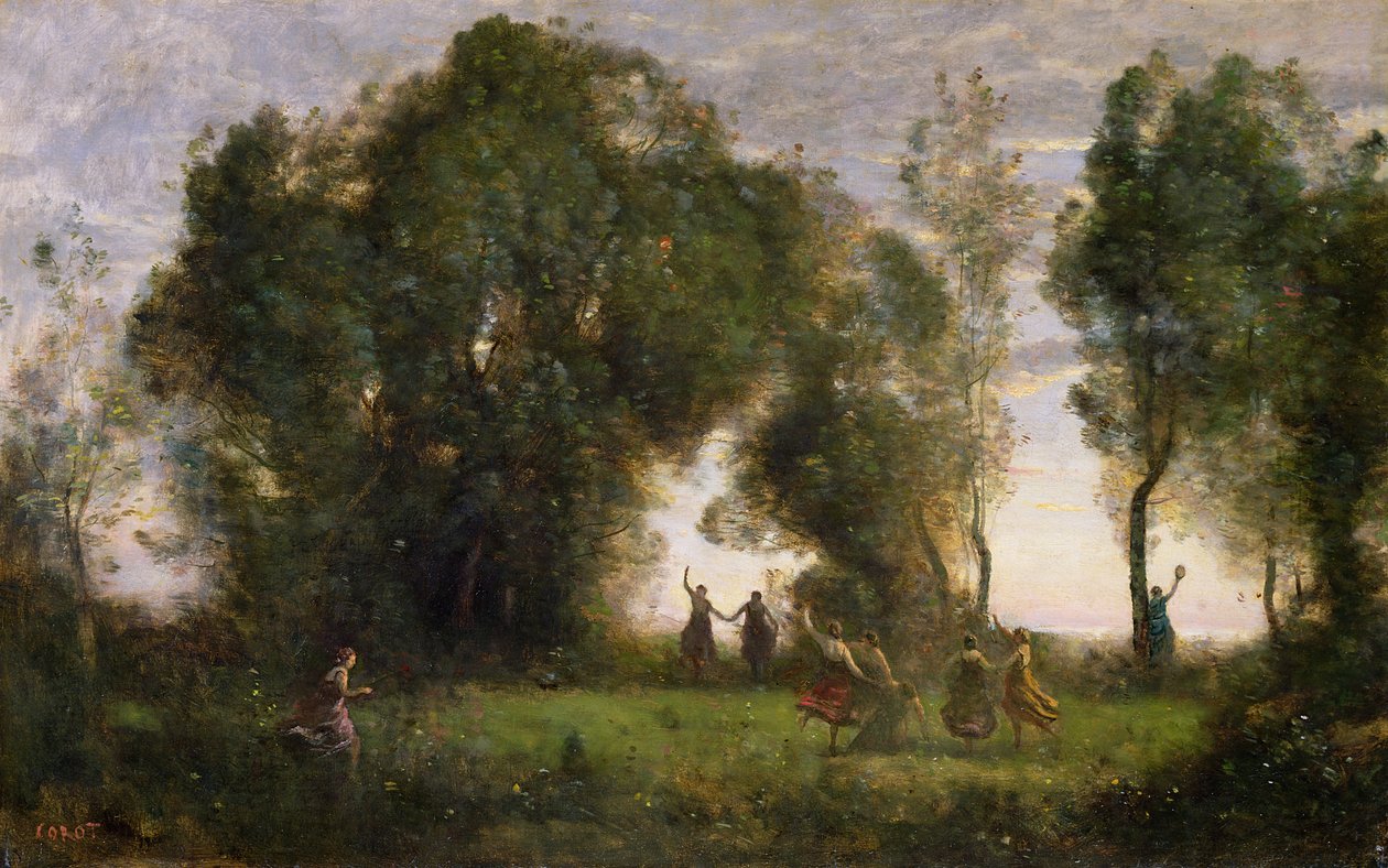 A nimfák tánca alkotó: Jean Baptiste Camille Corot