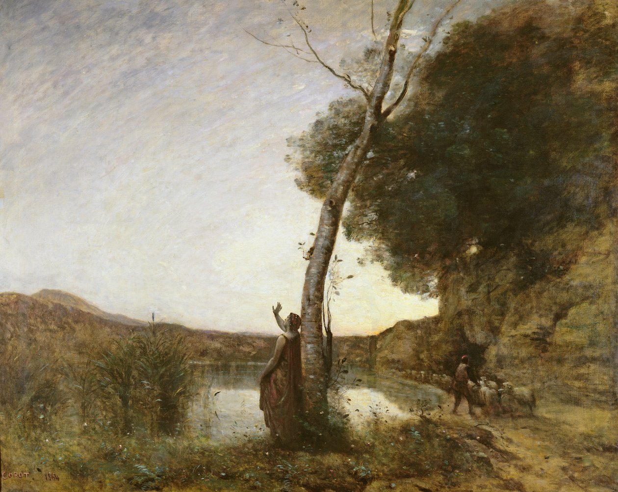 A Pásztorcsillag, 1864 alkotó: Jean Baptiste Camille Corot