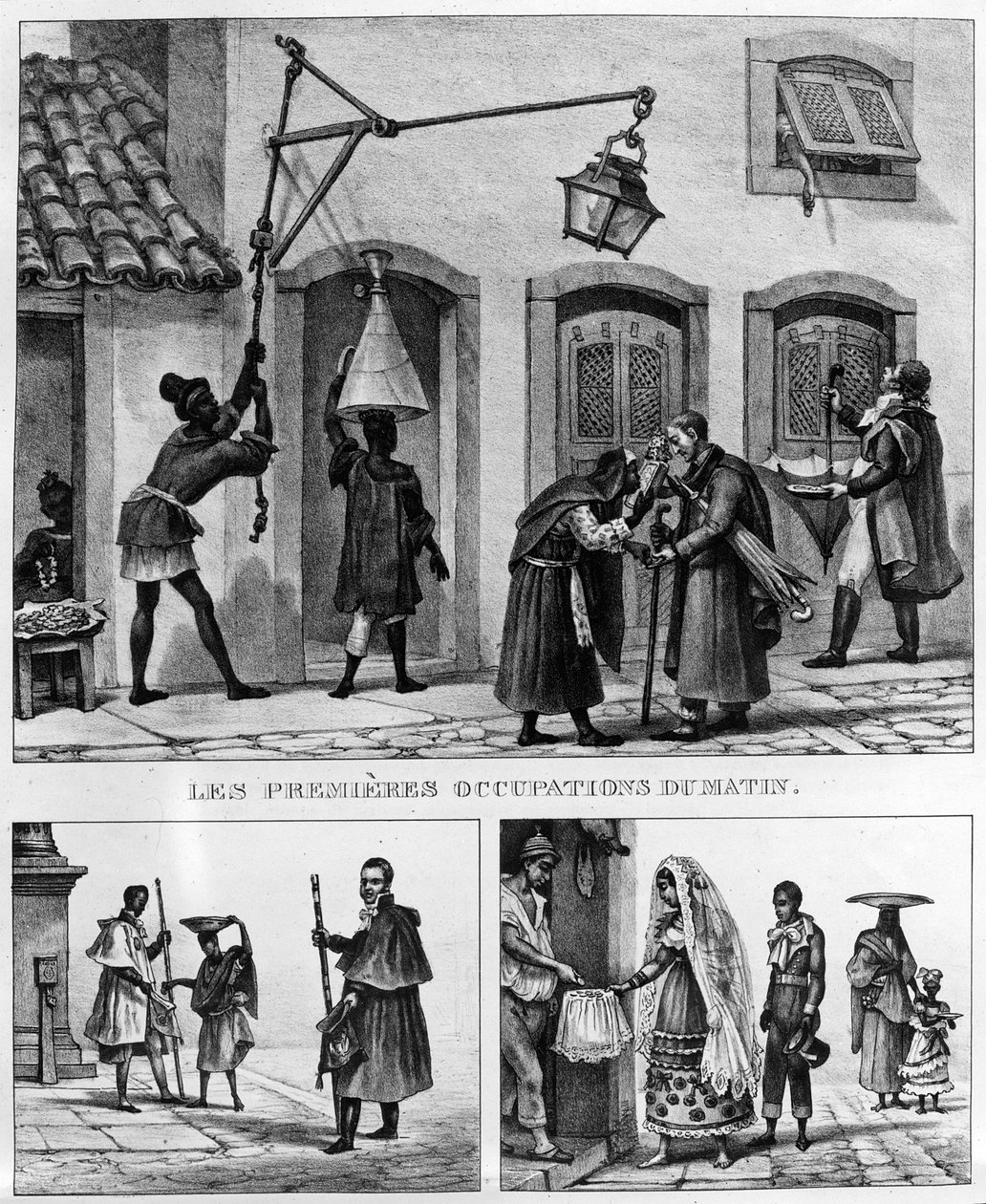 Napi élet Brazíliában, a „Travels in Brazil” című filmből, Thierry Freres litográfiája, 1839 alkotó: Jean Baptiste Debret