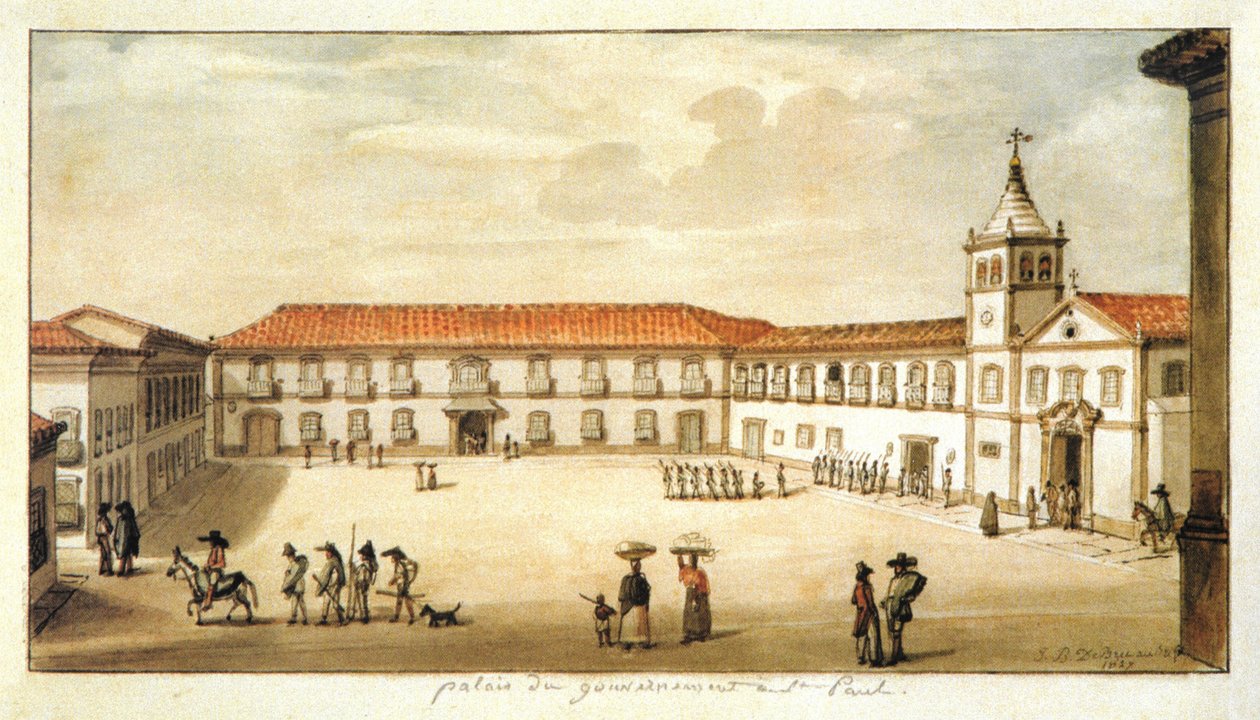 São Paulo kormánypalotája alkotó: Jean Baptiste Debret