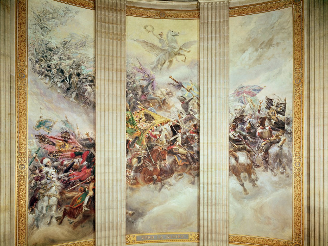 A dicsőség felé (freskó) alkotó: Jean Baptiste Edouard Detaille