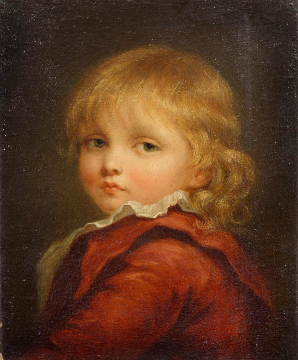 Egy piros köpenyes fiú portréja alkotó: Jean Baptiste Greuze