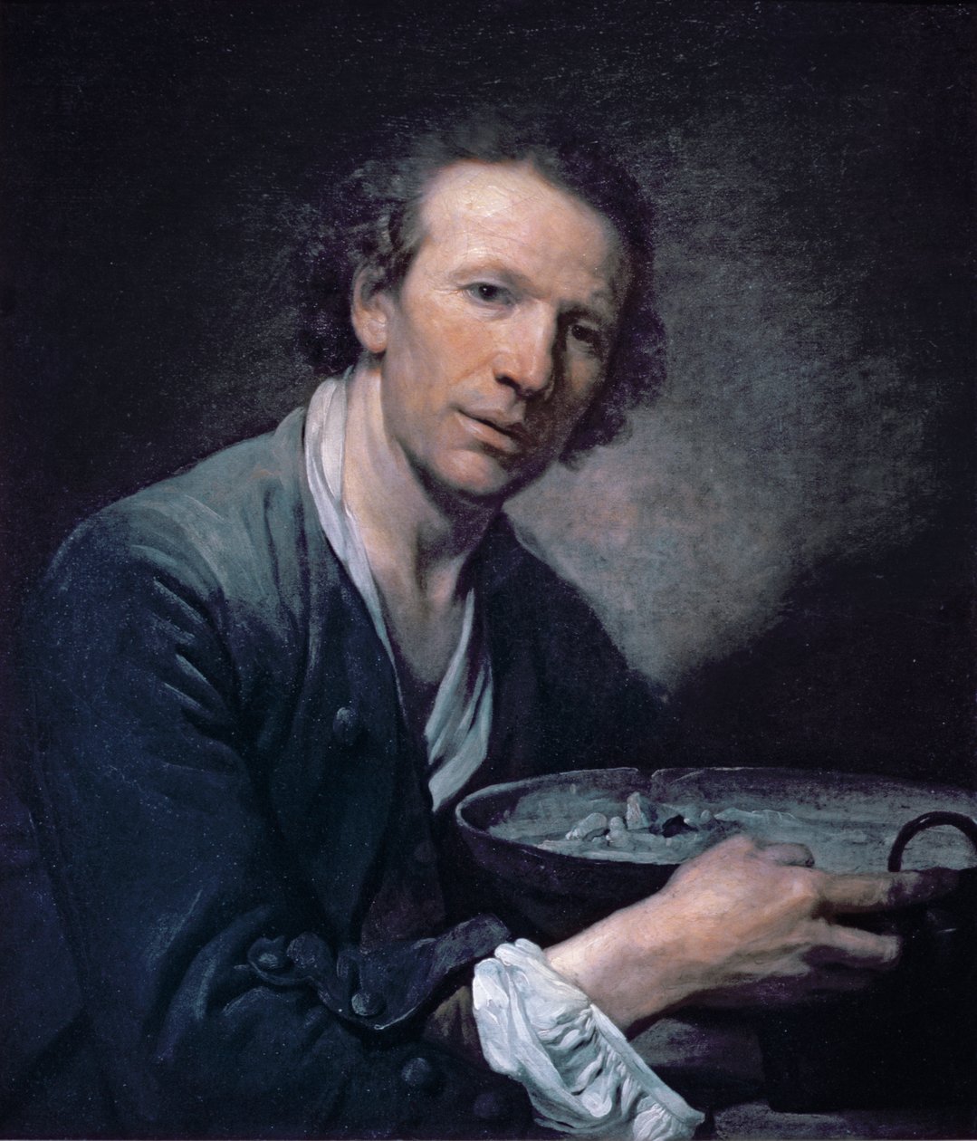 Joseph, a Királyi Akadémia modellje serpenyővel, 1755 alkotó: Jean Baptiste Greuze