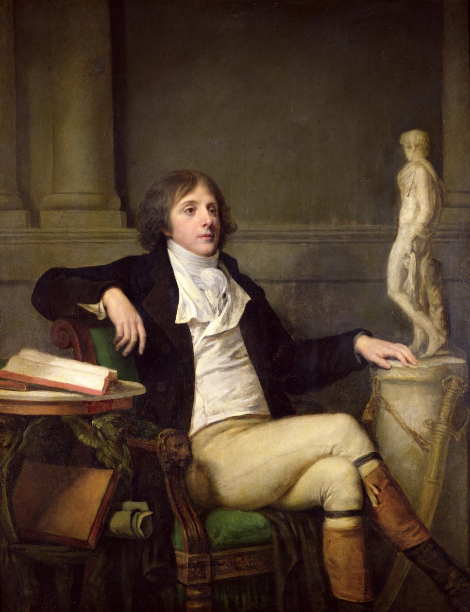 Portré feltételezhetően Auguste Louis de Talleyrand (1770-1832) 1792 körül alkotó: Jean Baptiste Greuze