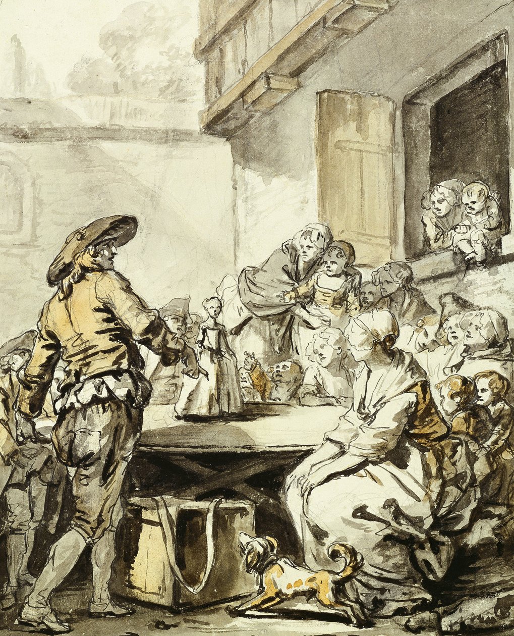 Savoyard táncos babával alkotó: Jean Baptiste Greuze