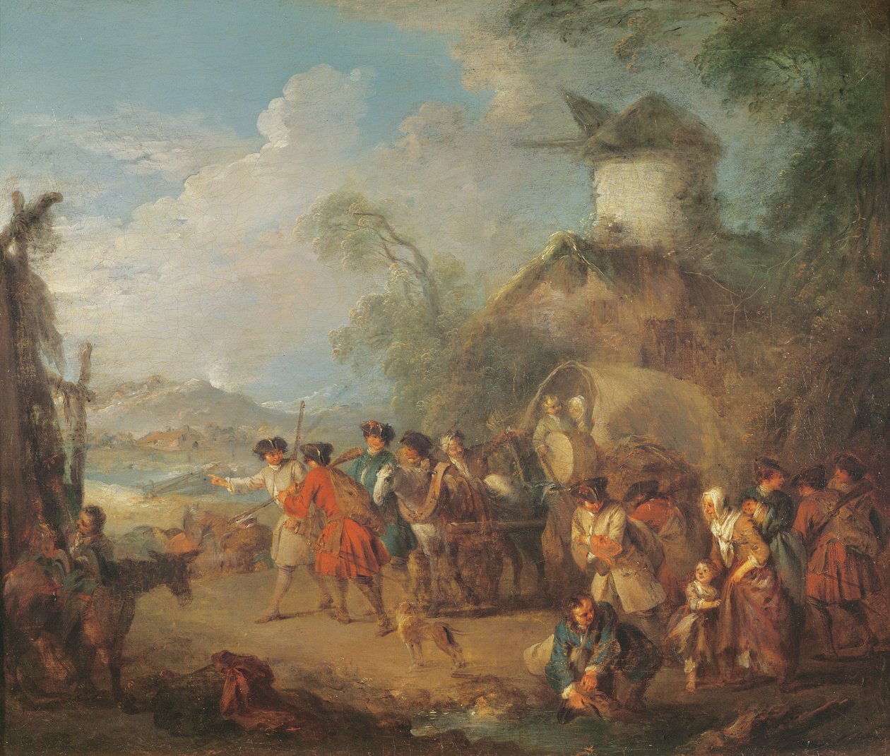 Felvonuló csapatok alkotó: Jean Baptiste Joseph Pater