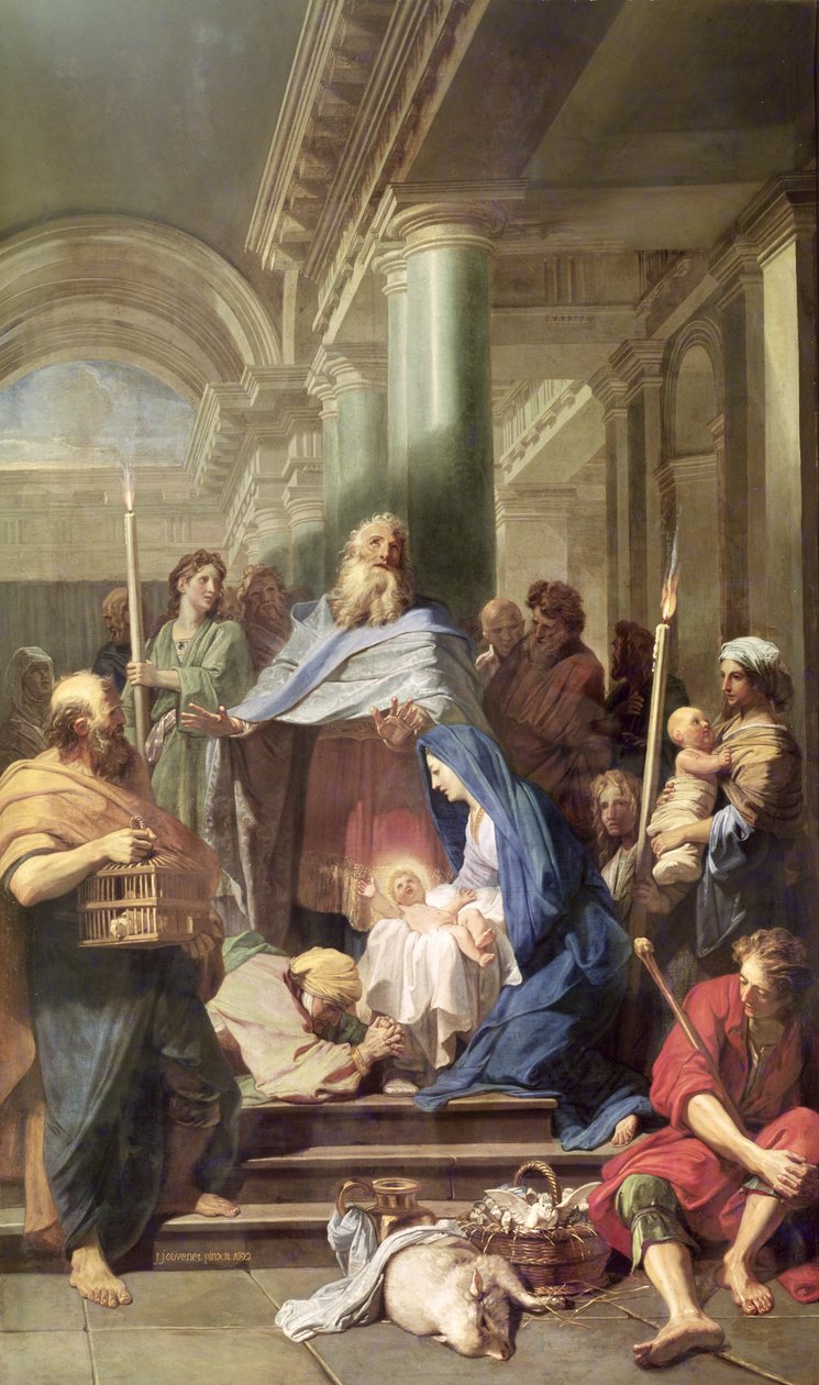 Bemutató a templomban, 1692 alkotó: Jean Baptiste Jouvenet