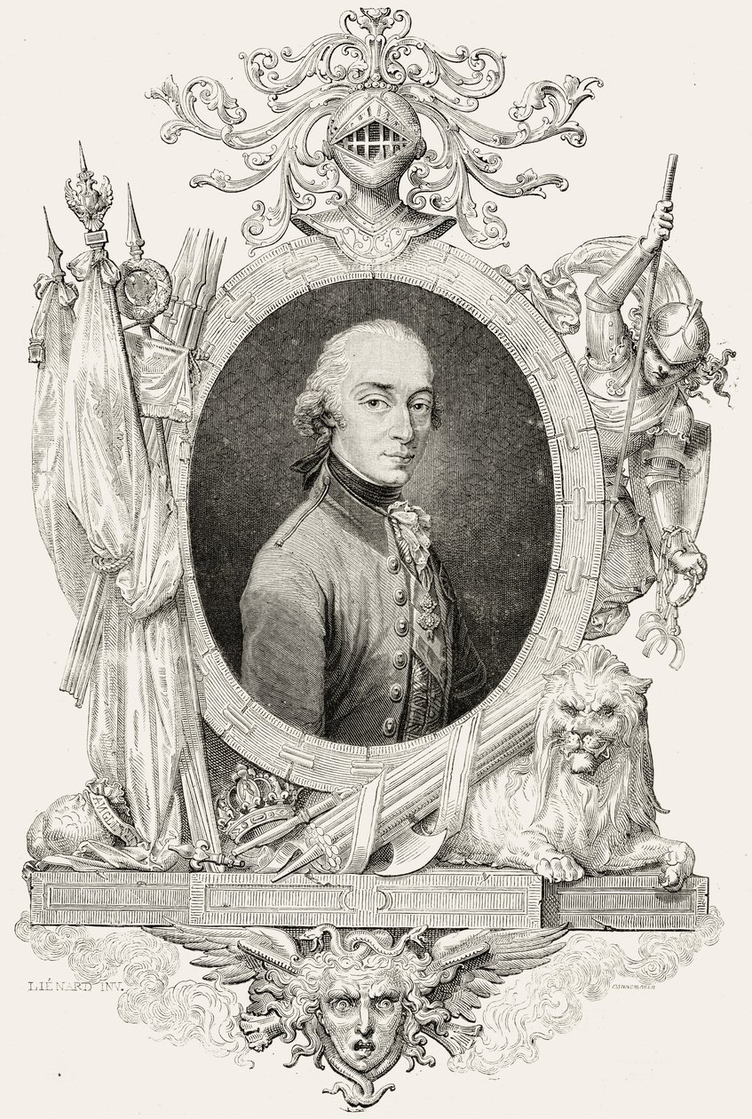 Charles Edward Stuart (1720-88), az ifjú színlelő portréja, metszett Stephane Pannemaker (1847-1930) alkotó: Jean Baptiste Lienard