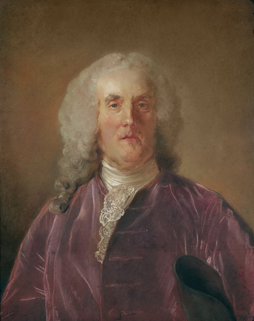 Abraham van Robais (pasztell, papír) alkotó: Jean Baptiste Perronneau