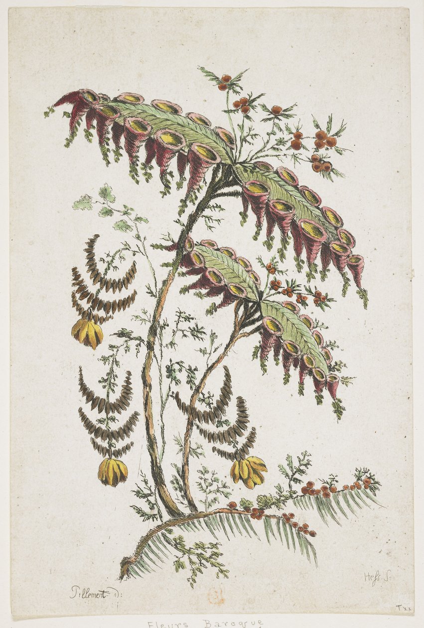 Virágtányér. Chinoiserie. alkotó: Jean Baptiste Pillement