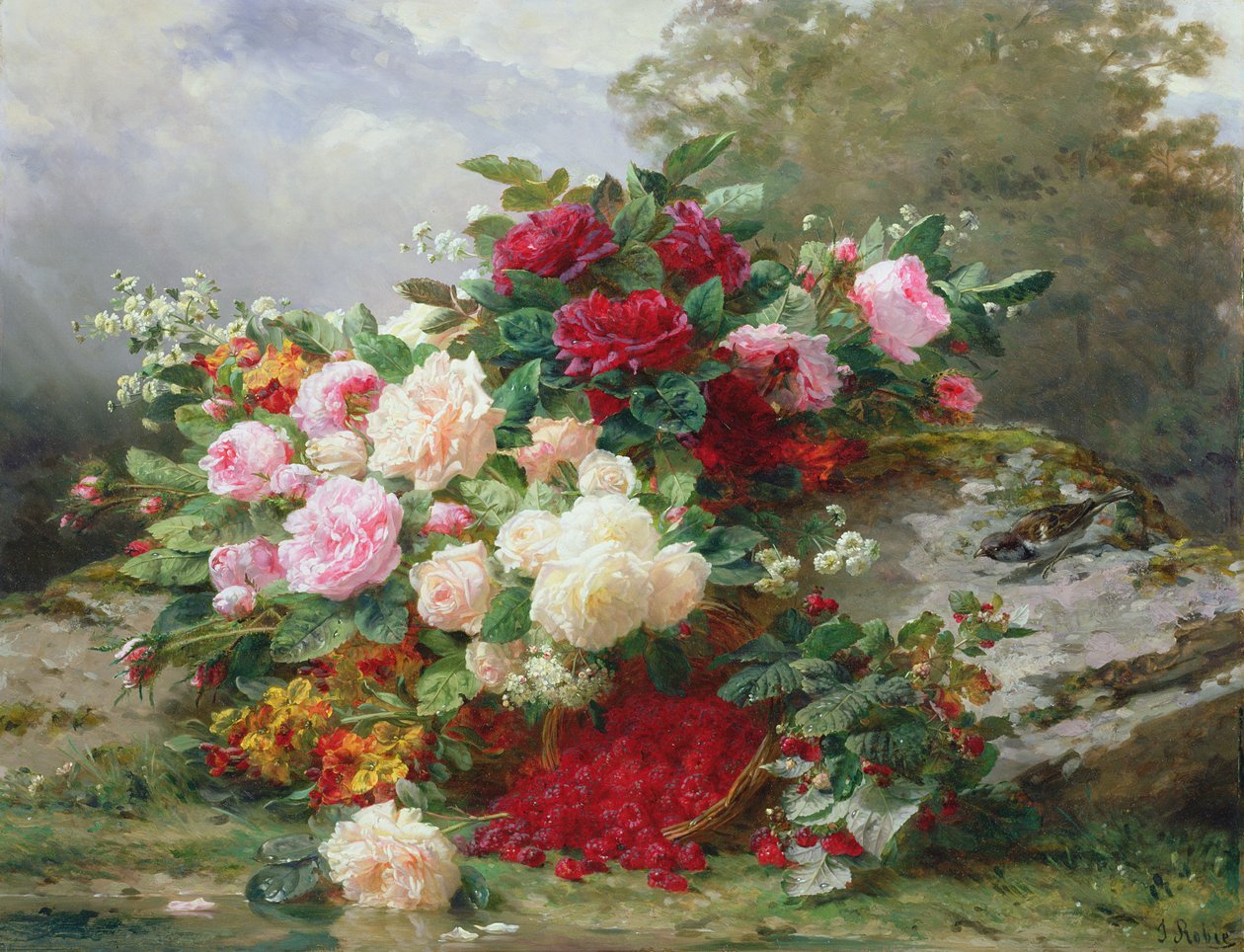 Őszi virágok alkotó: Jean Baptiste Robie