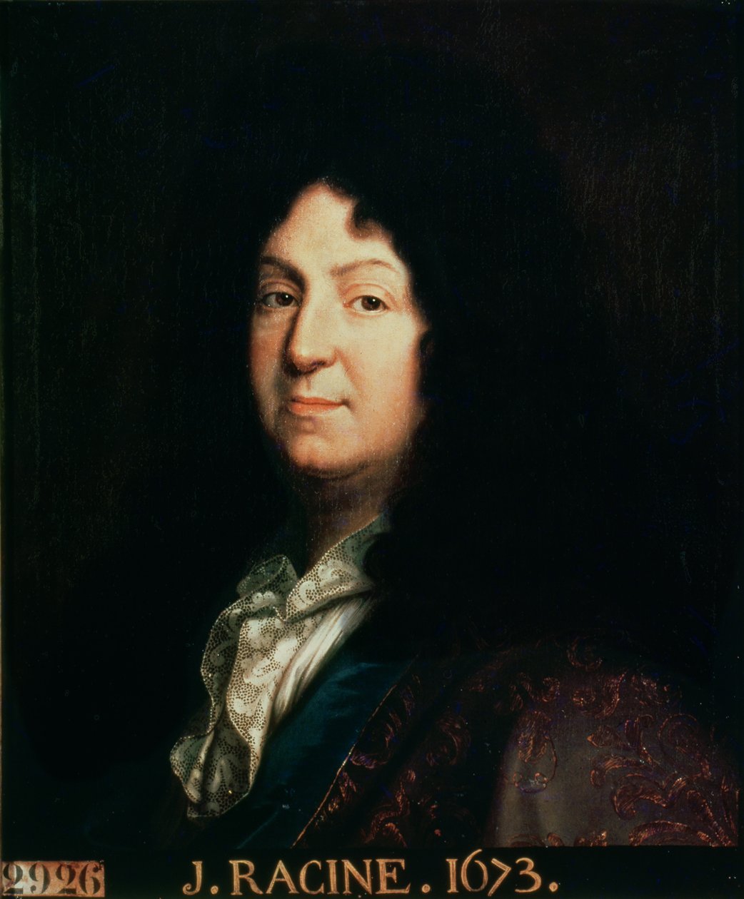 Jean Racine (1639-99) portréja, az 1673-as, 1698-as eredeti másolata alkotó: Jean Baptiste Santerre