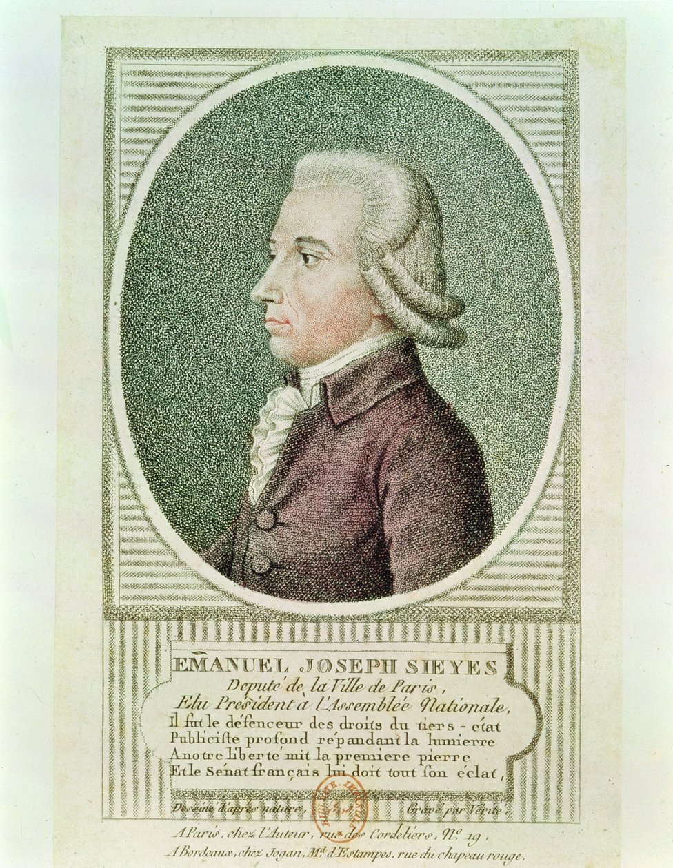Emmanuel Joseph Sieyes (1748-1836) alkotó: Jean Baptiste Verite