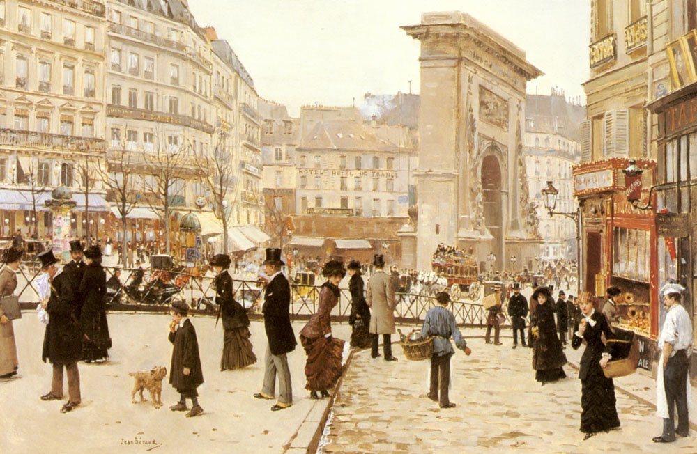 Boulevard St. Denis, Párizs alkotó: Jean Beraud