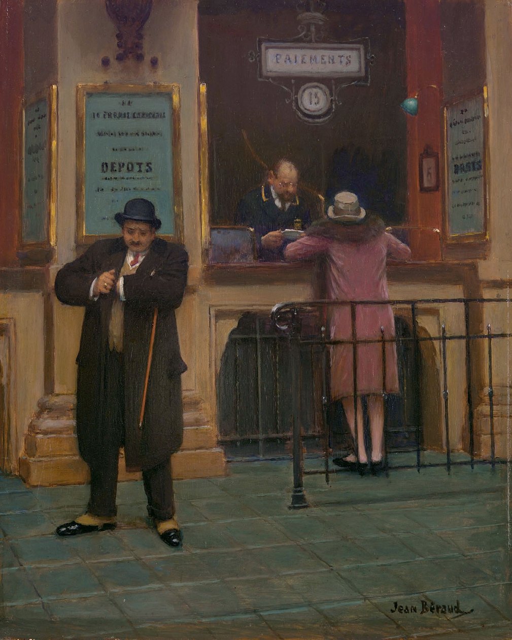 Le Mont-de-Piete A zálogház vagy a Chez Ma Tante alkotó: Jean Beraud