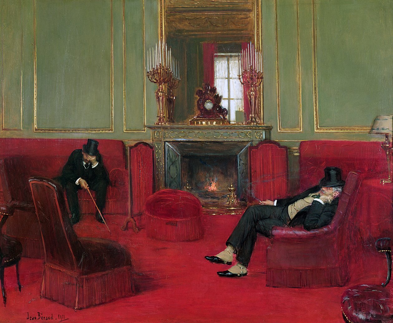 A klub, 1911 alkotó: Jean Beraud