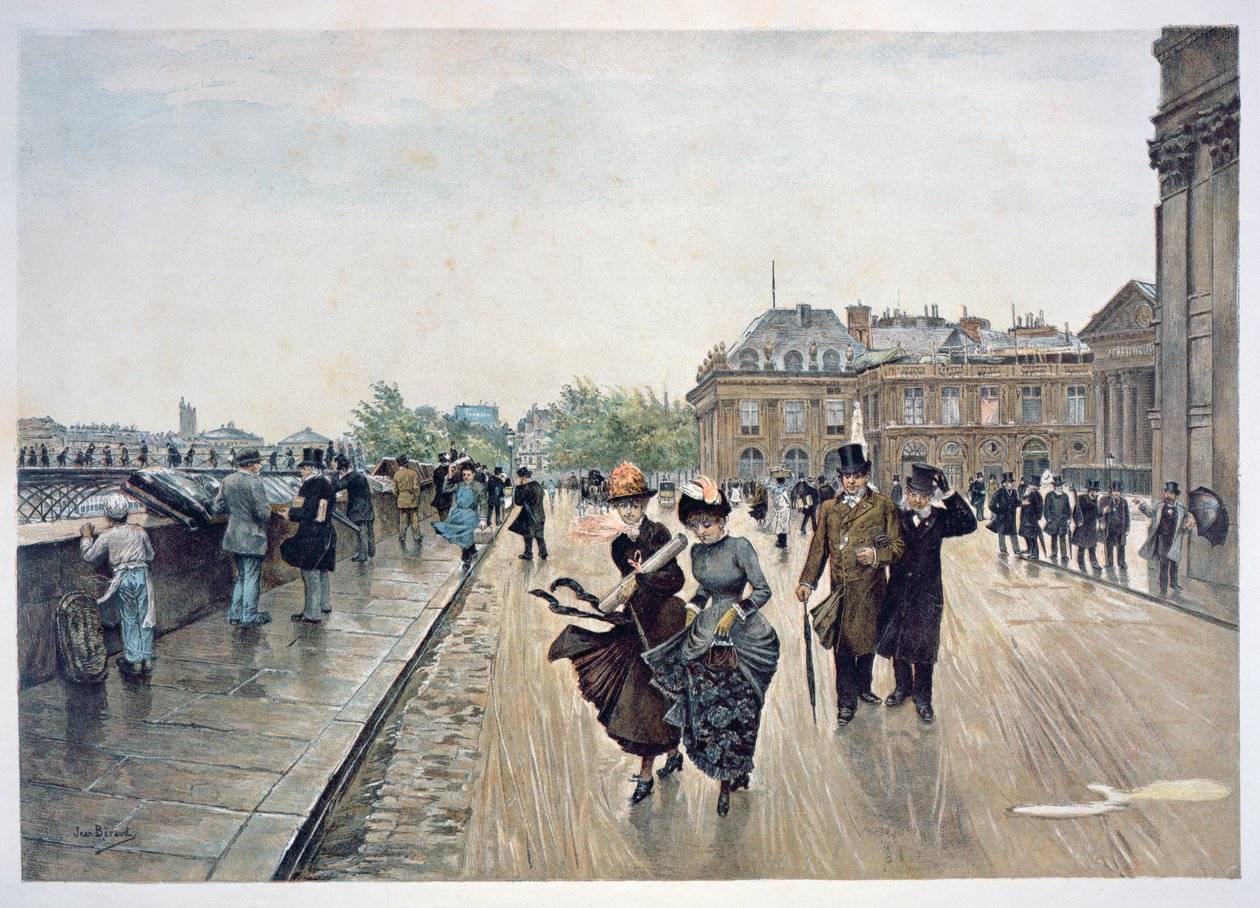 Szélvihar, 1889 körül alkotó: Jean Beraud
