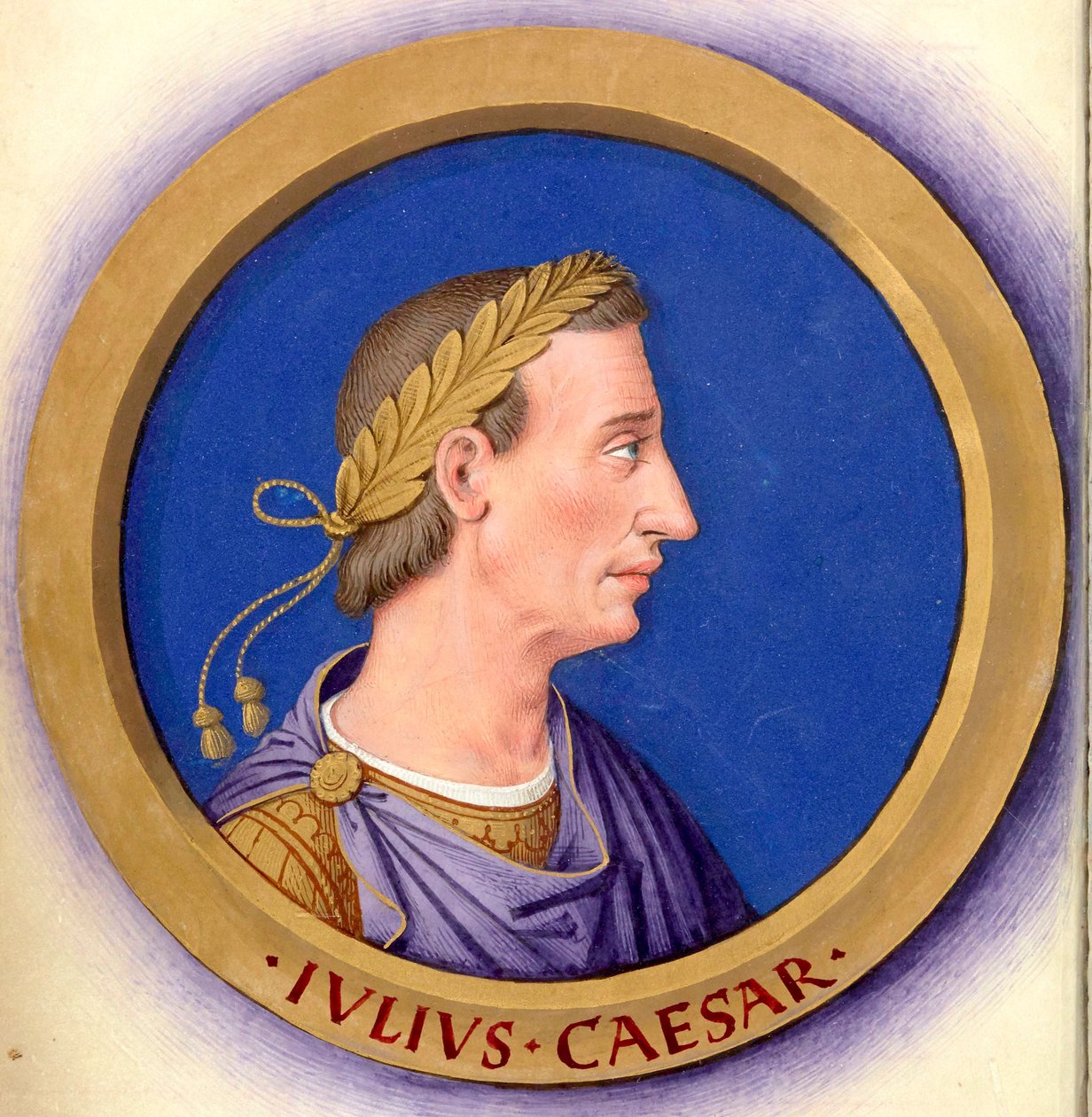 A tizenkét Caesar leírása figuráikkal 1-Caesar alkotó: Jean Bourdichon