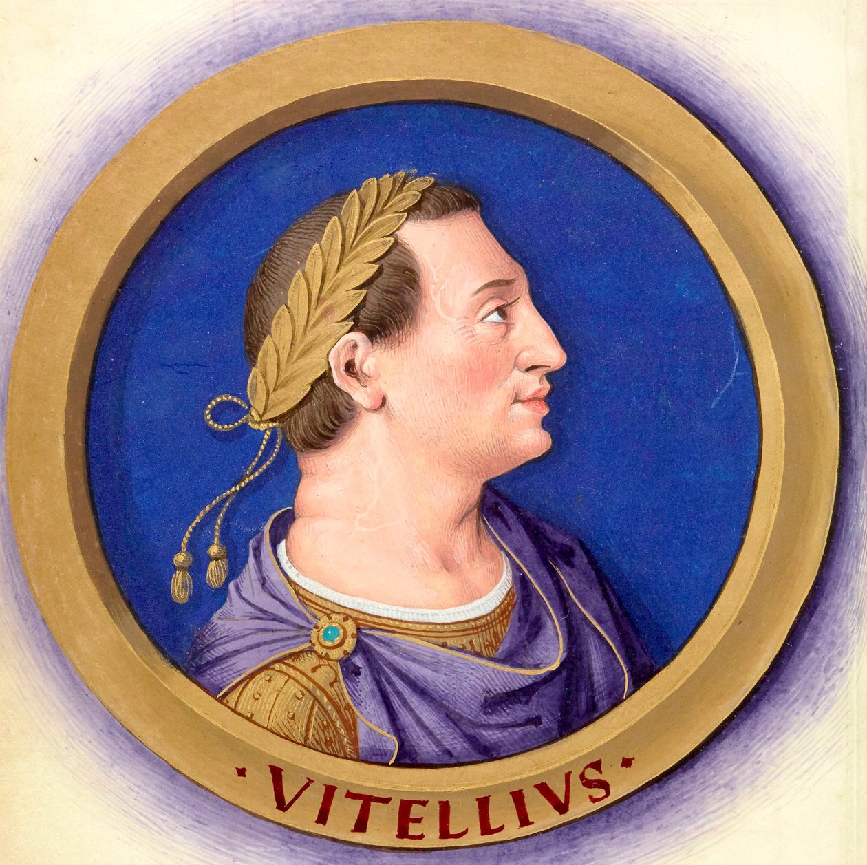 A tizenkét Caesar leírása alakjaikkal 9-Vitellius alkotó: Jean Bourdichon