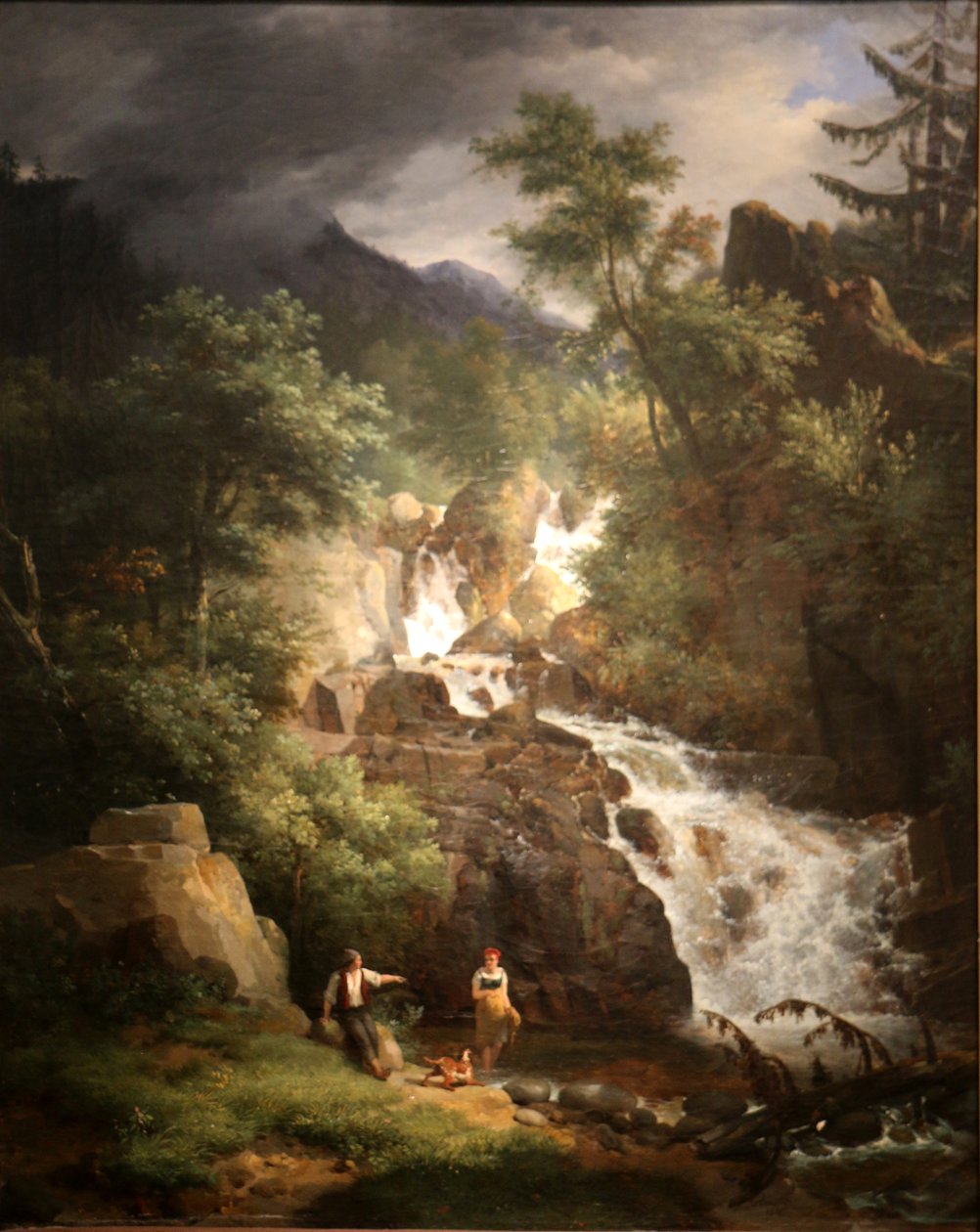 A Royat forrásai. alkotó: Jean Charles Joseph Rémond