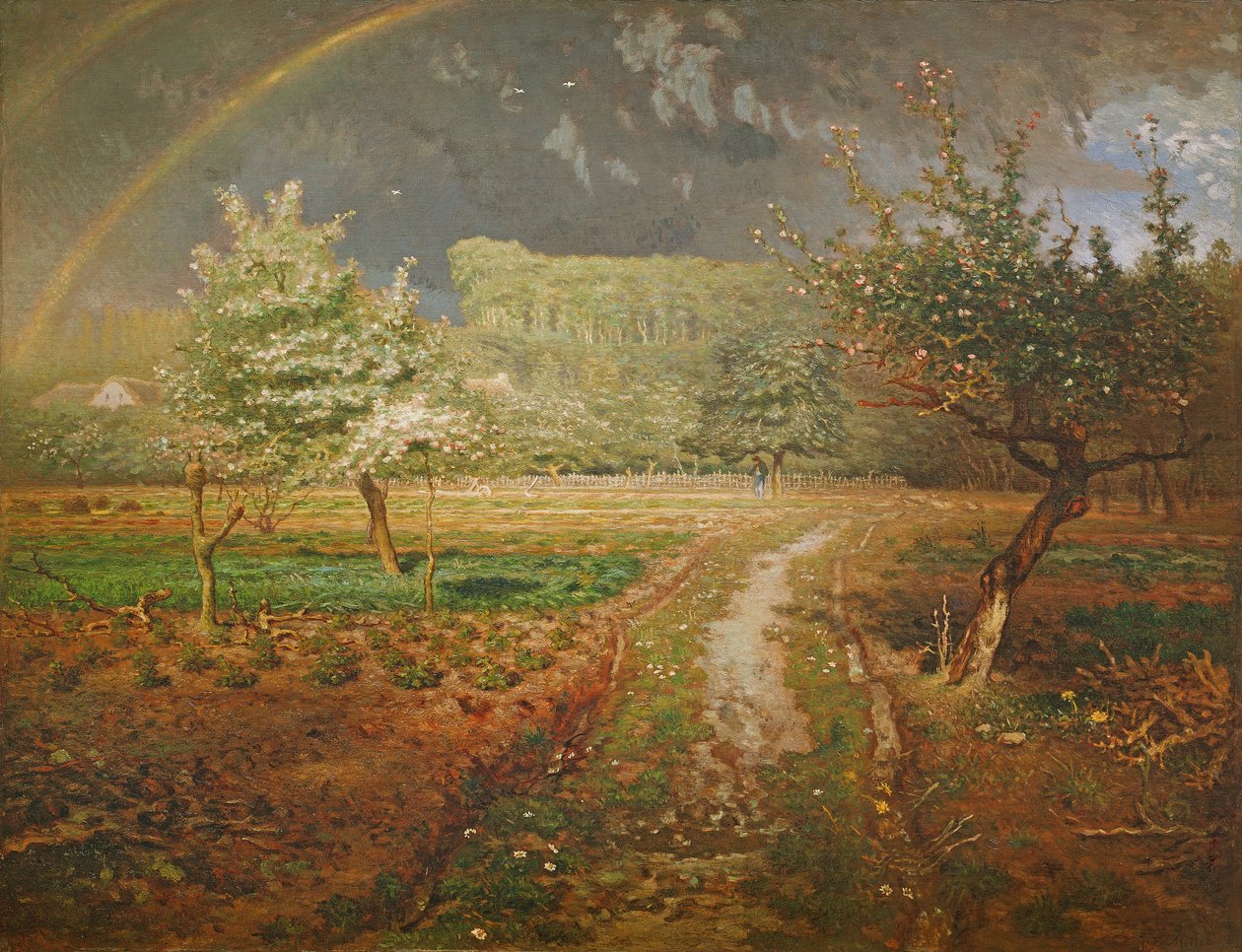 Tavasz Barbizonban, 1868-73 alkotó: Jean Francois Millet