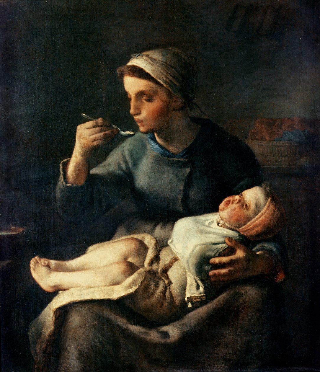 A baba gabonapehely, 1867 alkotó: Jean Francois Millet