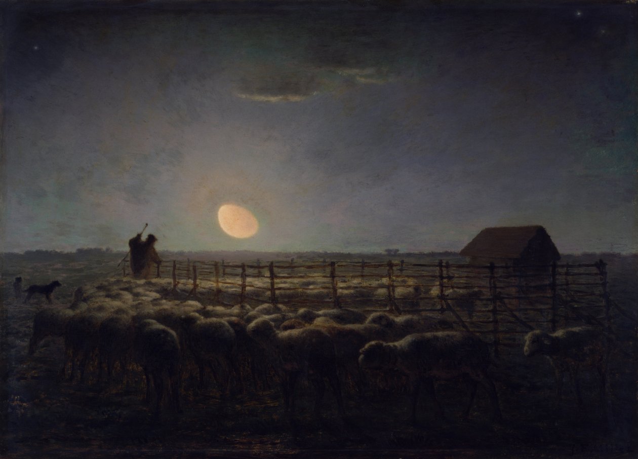 A juh, Holdfény alkotó: Jean Francois Millet