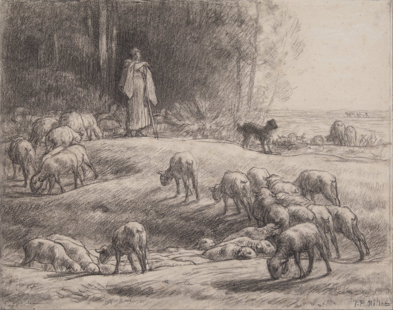 A pásztornő alkotó: Jean Francois Millet