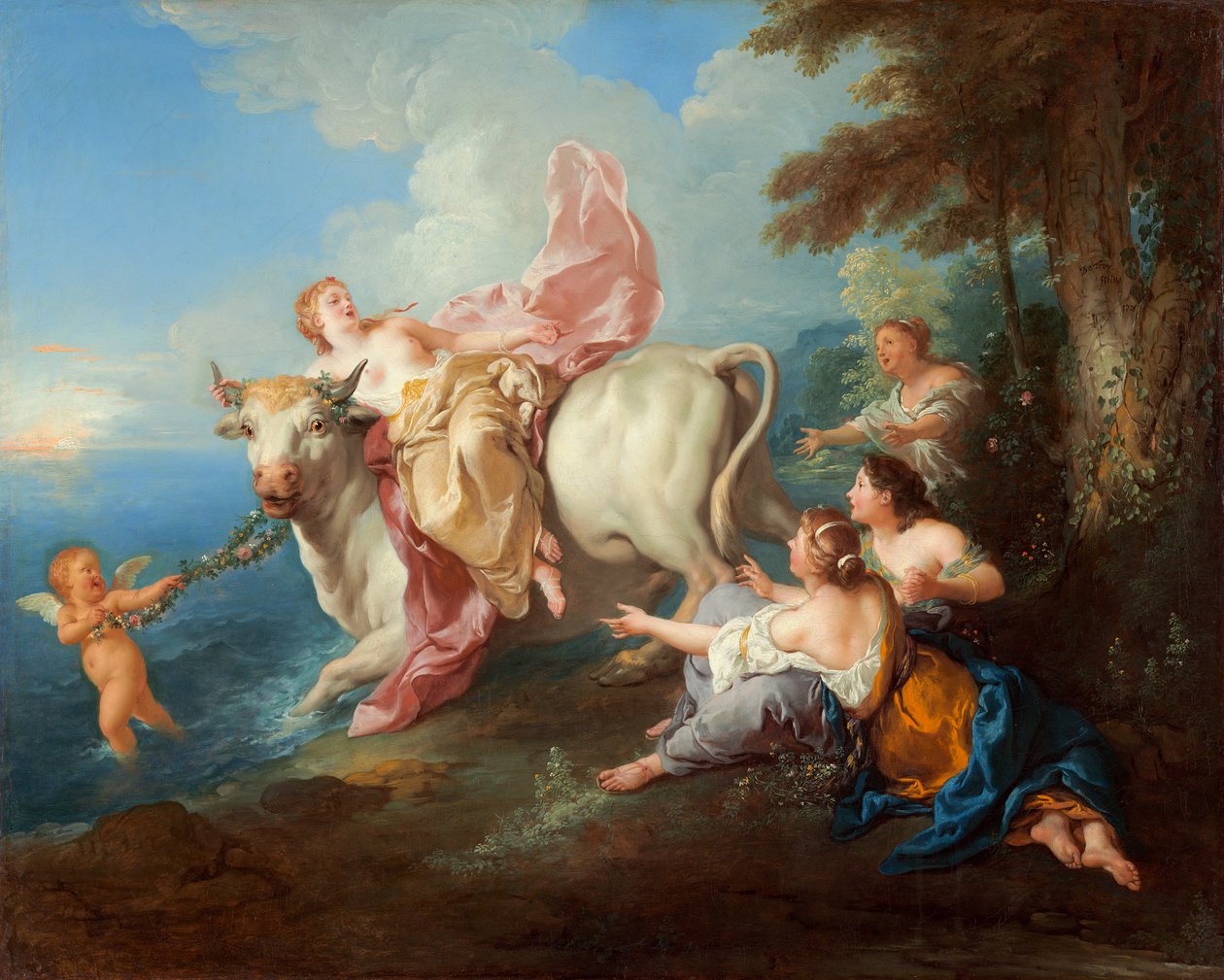 Európa elrablása alkotó: Jean François de Troy