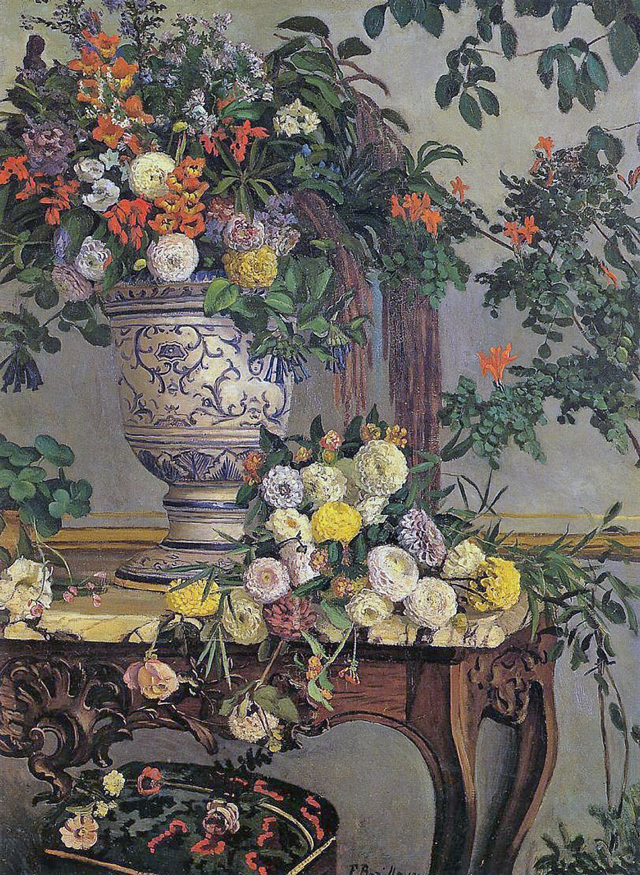 Virágok, 1868 alkotó: Jean Frederic Bazille