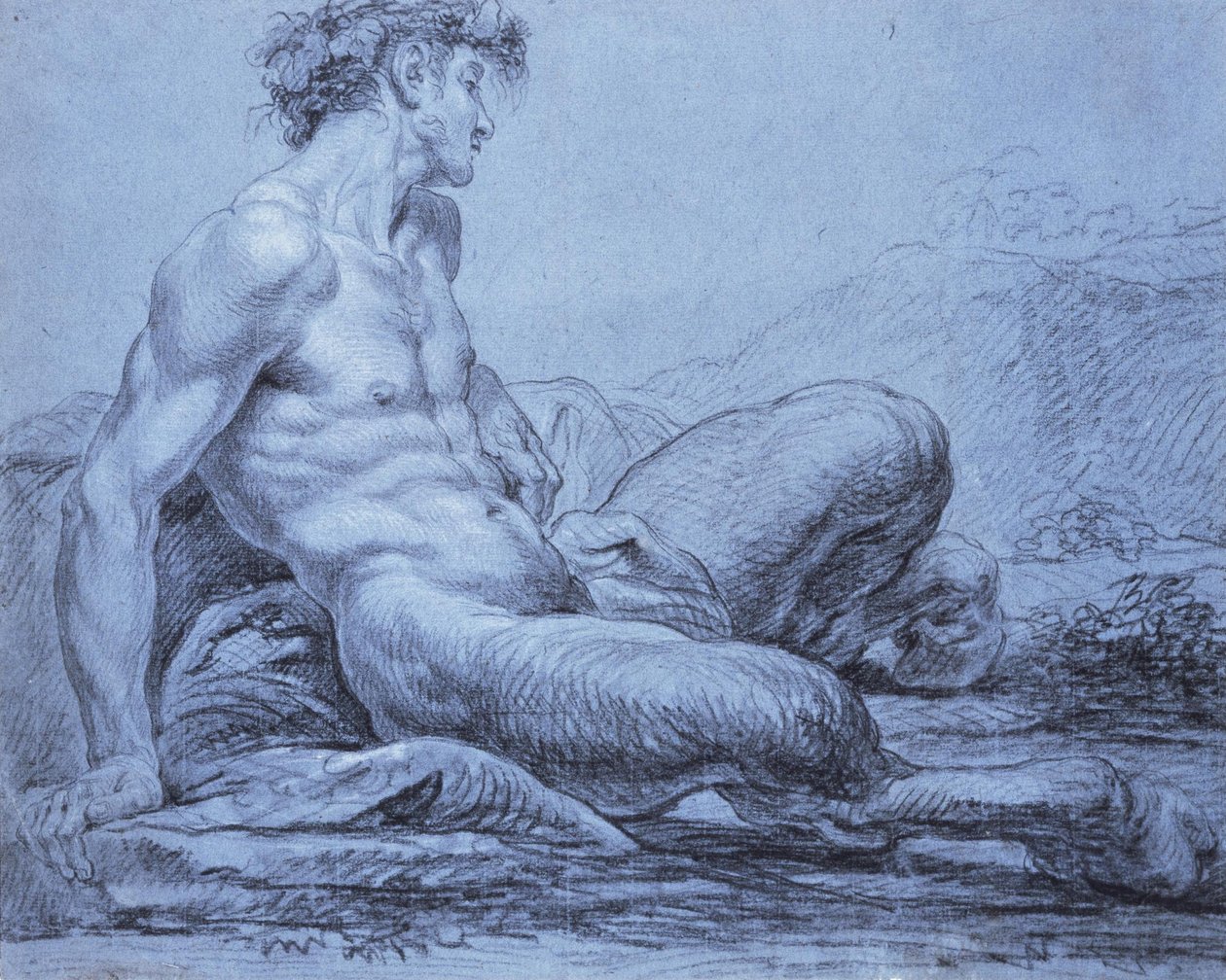 Ülő Faun alkotó: Jean Bernard Restout