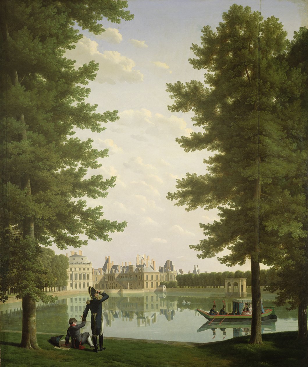 I. Napóleon (1769-1821) és Marie-Louise (1791-1847) a fontainebleau-i pontytóban, 1810 alkotó: Jean Joseph and Boilly, Louis Bidauld