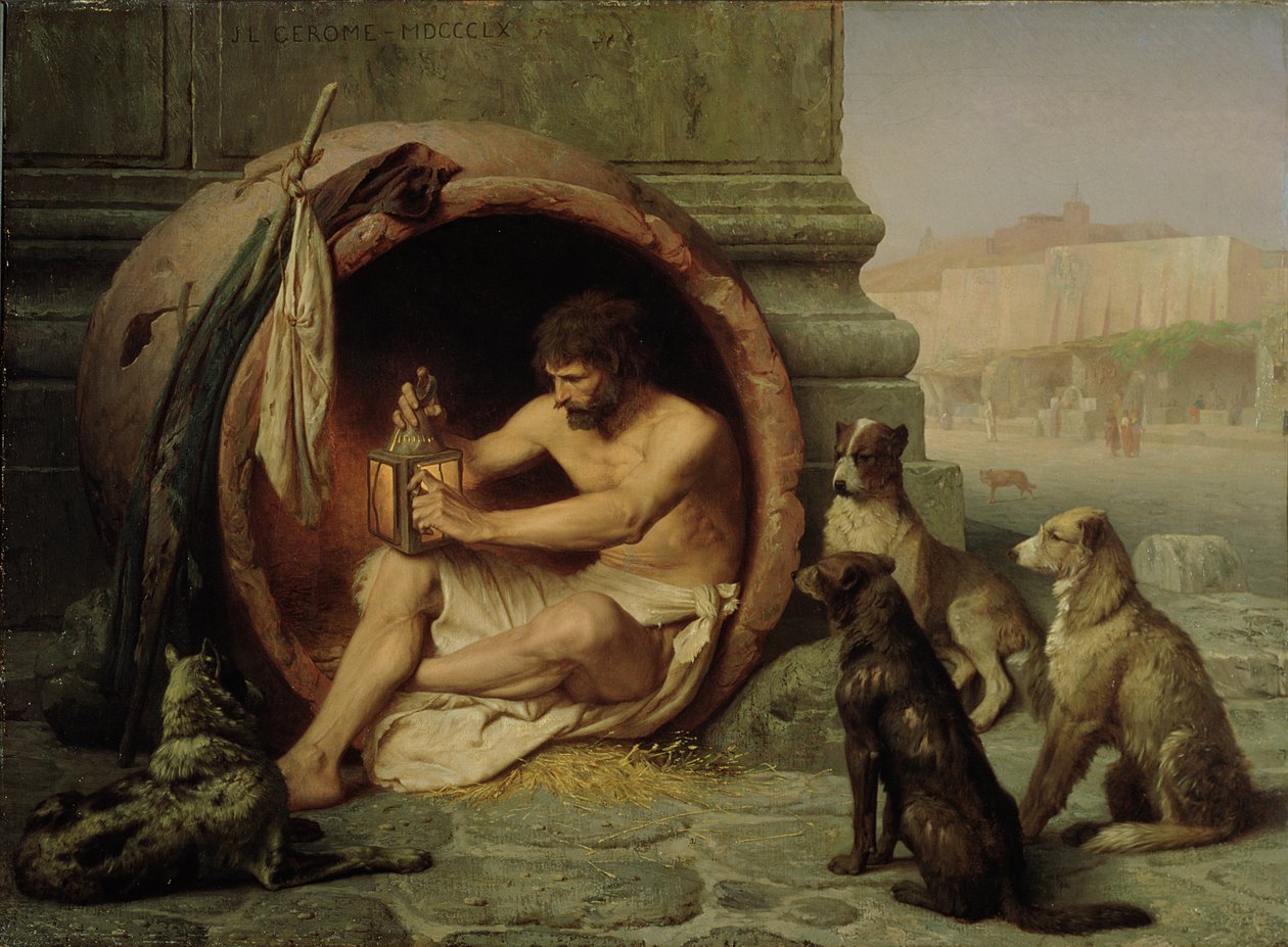 Diogenes, 1860 (olaj, vászon) alkotó: Jean Leon Gerome