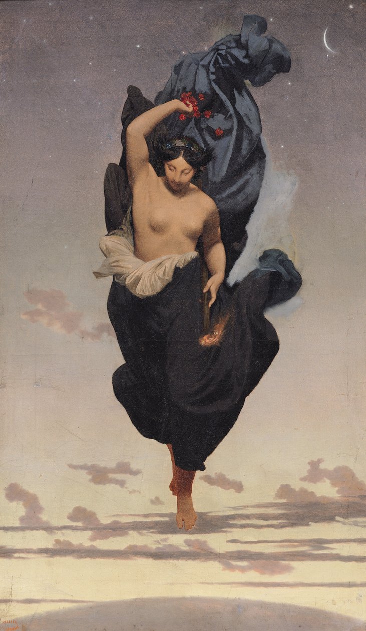 Éjszaka, 1850-55 körül alkotó: Jean Leon Gerome