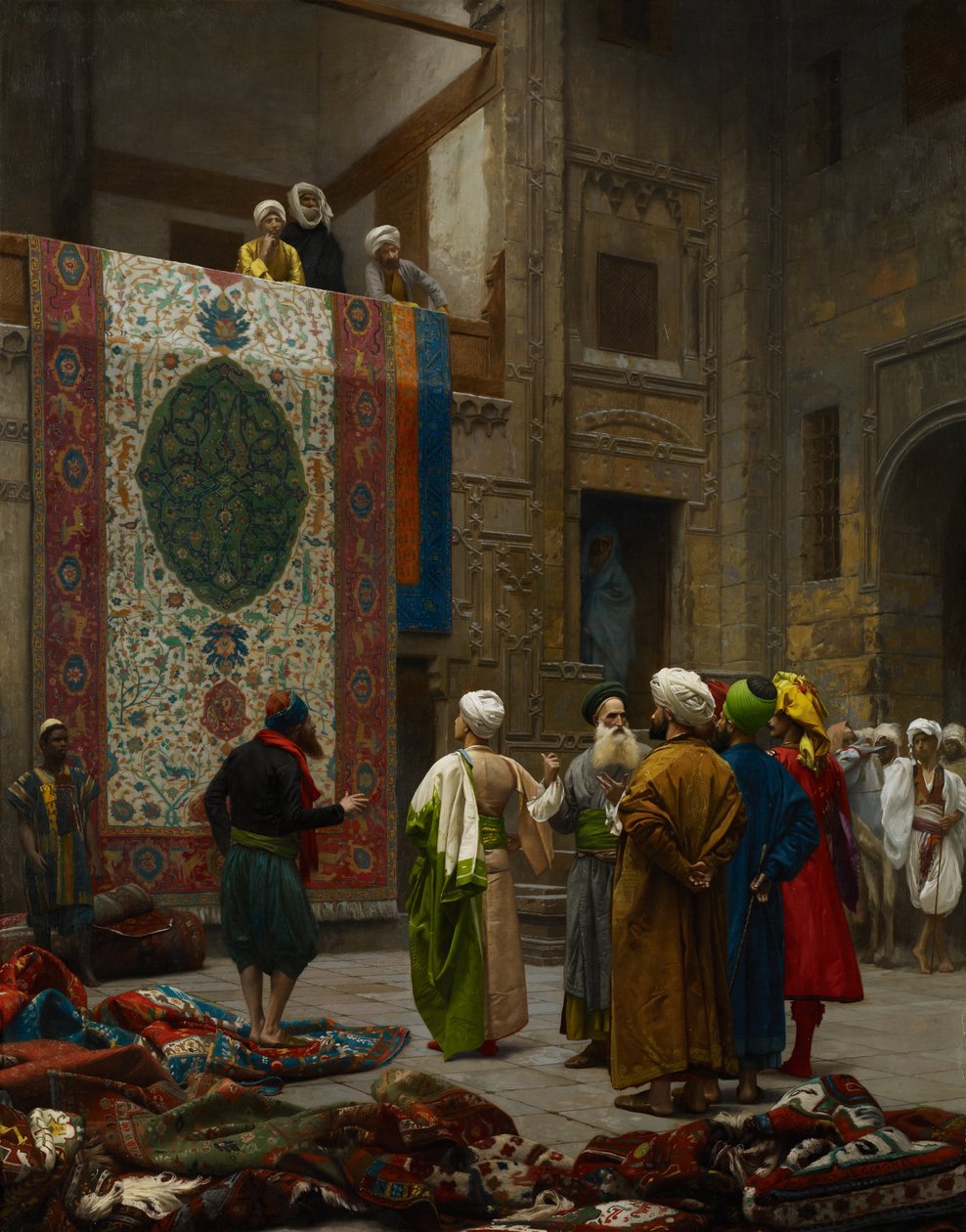 A szőnyeg kereskedő alkotó: Jean Leon Gerome