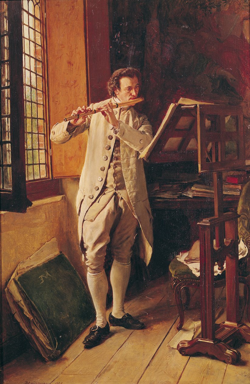 A fuvolajátékos alkotó: Jean Louis Ernest Meissonier