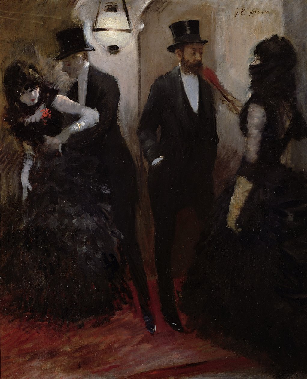 Az Opera folyosói, 1885 alkotó: Jean Louis Forain