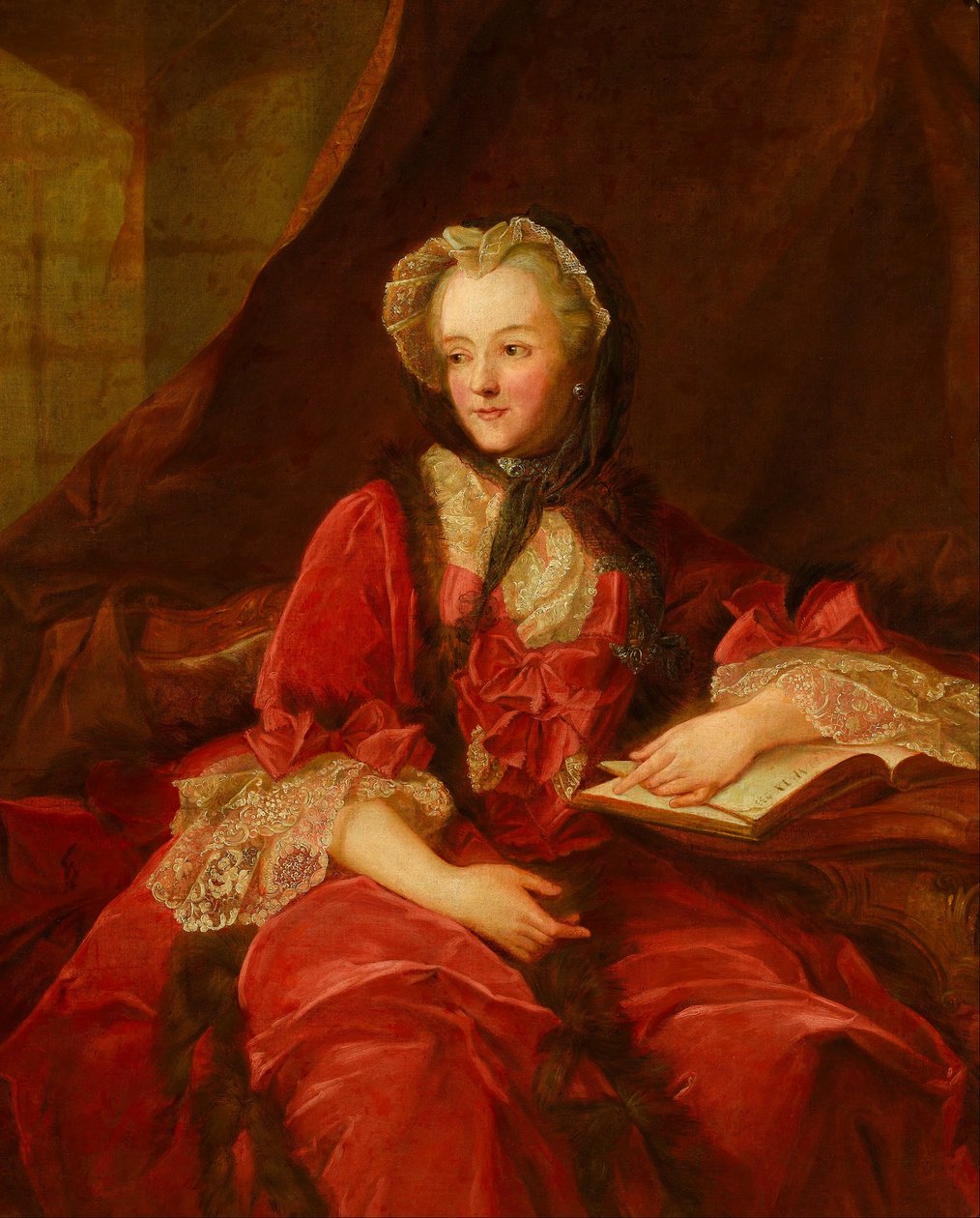 Marie Leszczyska arcképe alkotó: Jean Marc Nattier