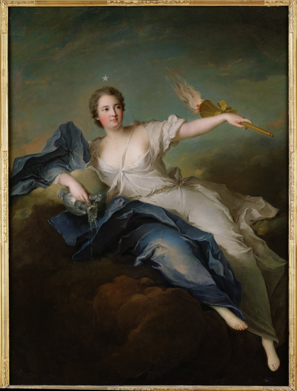 Marie-Anne de Mailly-Nesle (1717-44) La Tournelle márkiné portréja, mint Eos, 1740 után alkotó: Jean Marc Nattier