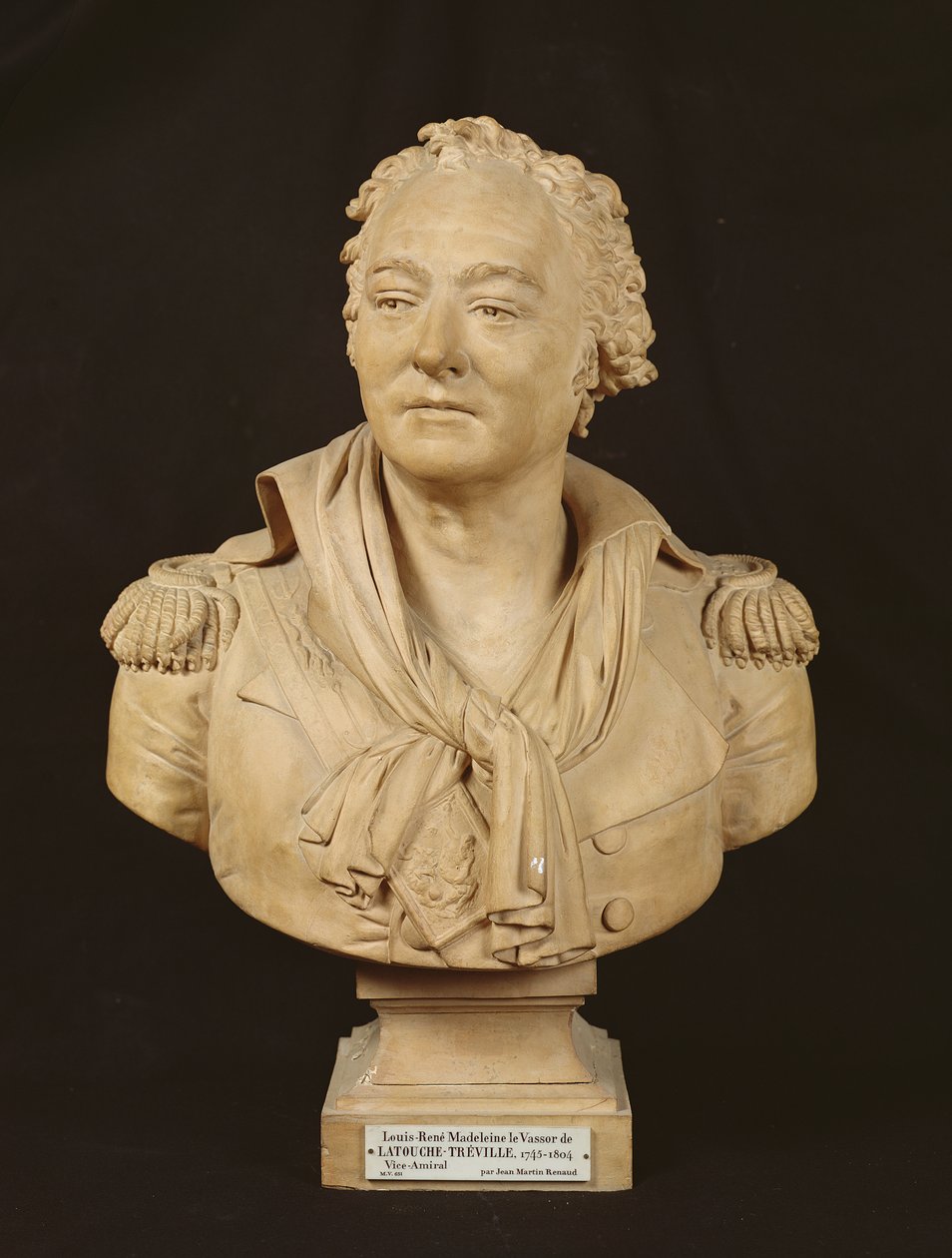 Louis de La Touche-Treville (1745-1804) mellszobra alkotó: Jean Martin Renaud