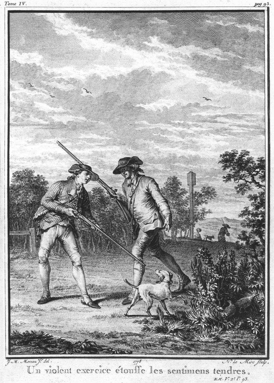 Illusztráció Jean-Jacques Rousseau (1712-78) "L