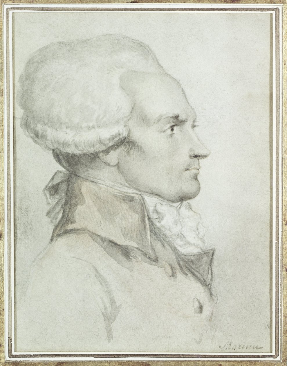 Maximilien de Robespierre (1758-94) portréja alkotó: Jean Michel the Younger Moreau