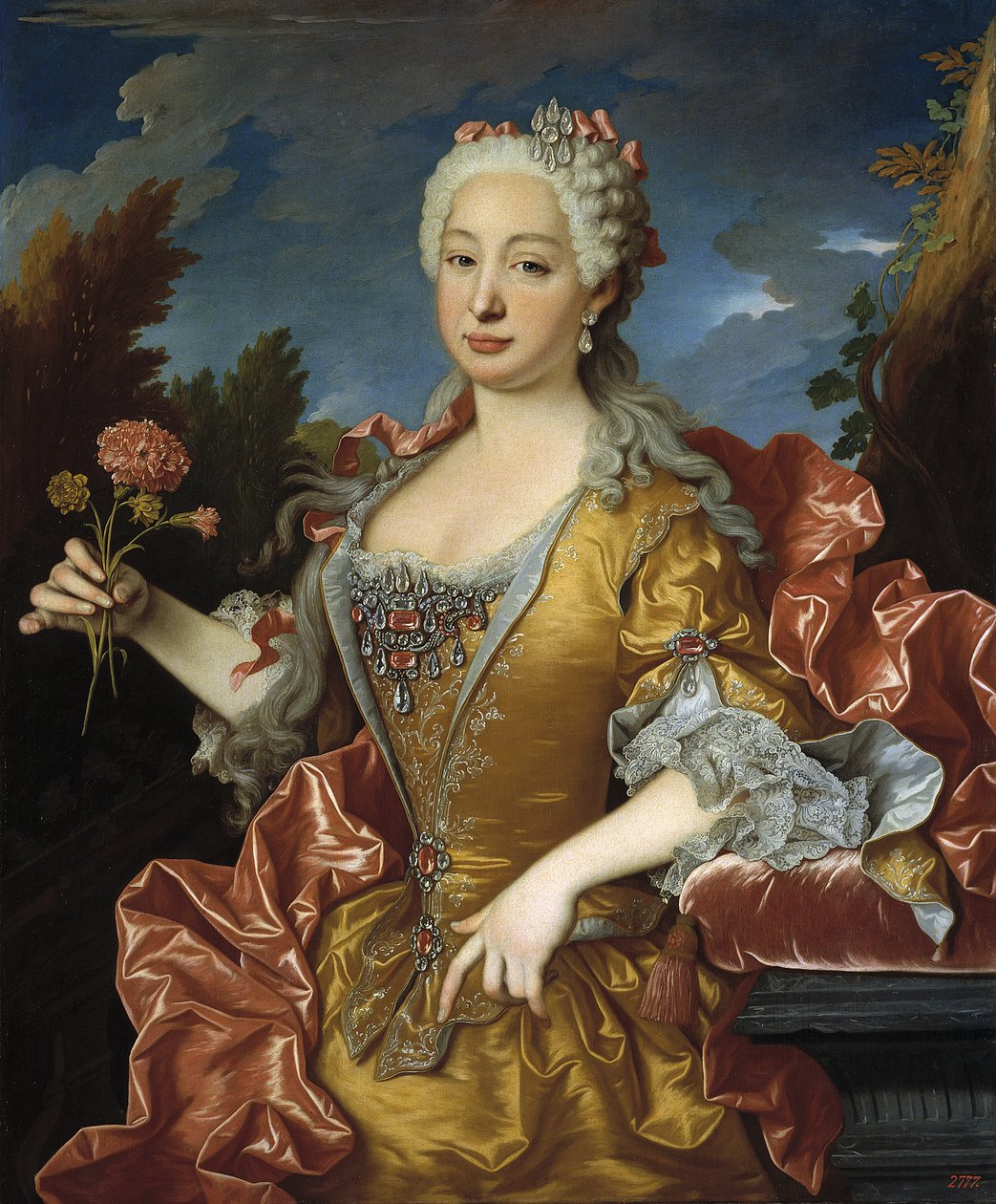 Portugál Borbála portréja (1711-1758) alkotó: Jean Ranc