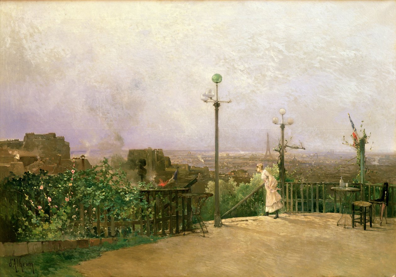 Párizs a Montmartre magaslatáról (részletesen lásd 164311, 164312) alkotó: Jean d