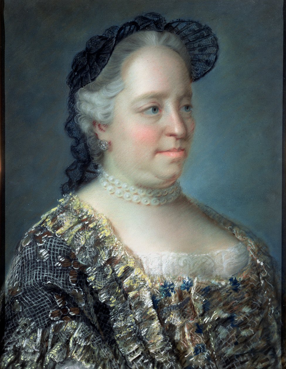 Mária Terézia, Ausztria császárnéja, 1762 (pasztell) alkotó: Jean Étienne Liotard