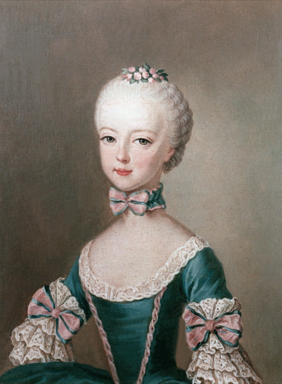 Marie Antoinette (1755-93) I. Ferenc császár és Mária Terézia osztrák lánya, XVI. Lajos francia felesége, 1762 alkotó: Jean Étienne Liotard