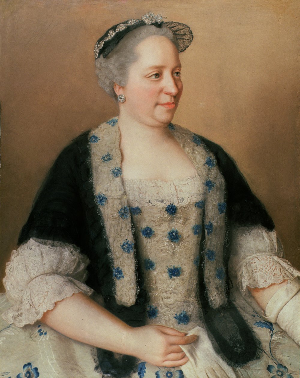 Mária Terézia császárné portréja (1717-80) (pasztell, papír) alkotó: Jean Étienne Liotard