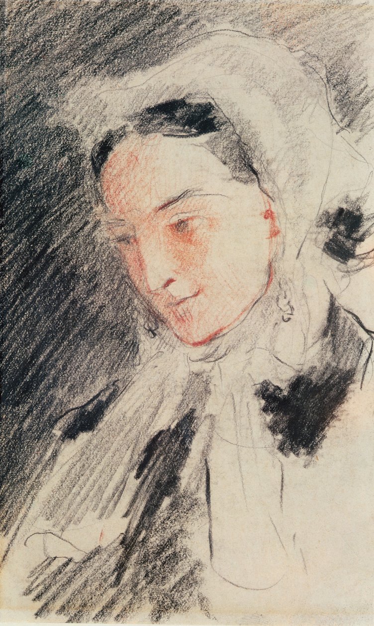 Eugénie császárné (fekete-vörös kréta) alkotó: Jean Baptiste Carpeaux